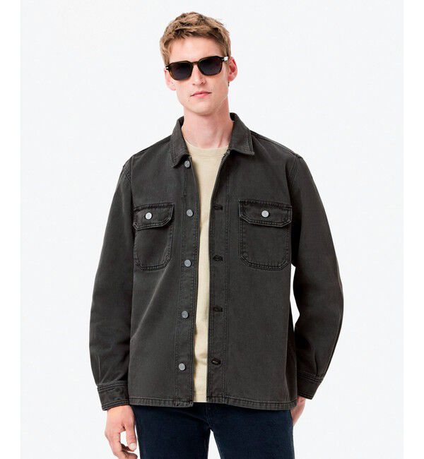 LACOSTE「オーガニックコットン ヘビーオンス  ガーメントダイ ヴィンテージデニムシャツ」|シャツ・ブラウス|