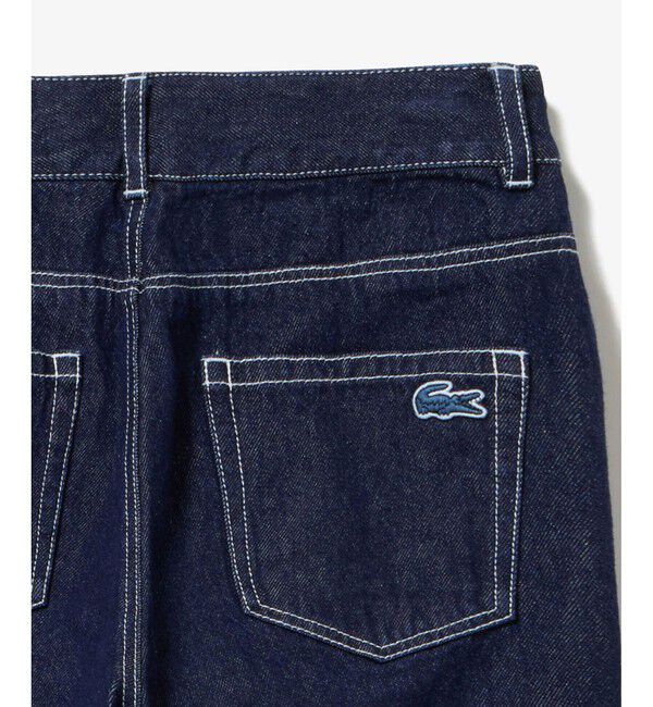LACOSTE「プレーンデニム テーパードパンツ」|デニム|