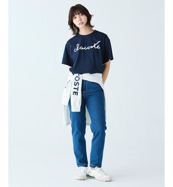 LACOSTE「プレーンデニム テーパードパンツ」|デニム|