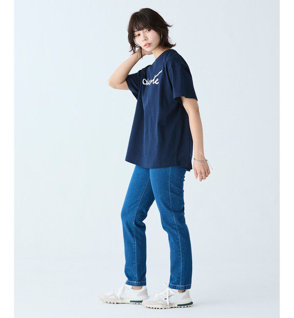 LACOSTE「プレーンデニム テーパードパンツ」|デニム|