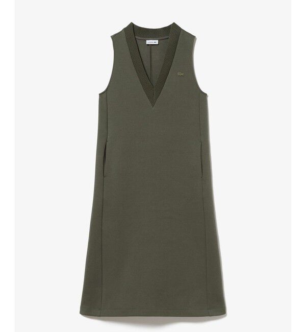 LACOSTE「ダンボールジャージニット ジャンパードレス / ジャンパースカート」|ワンピース|