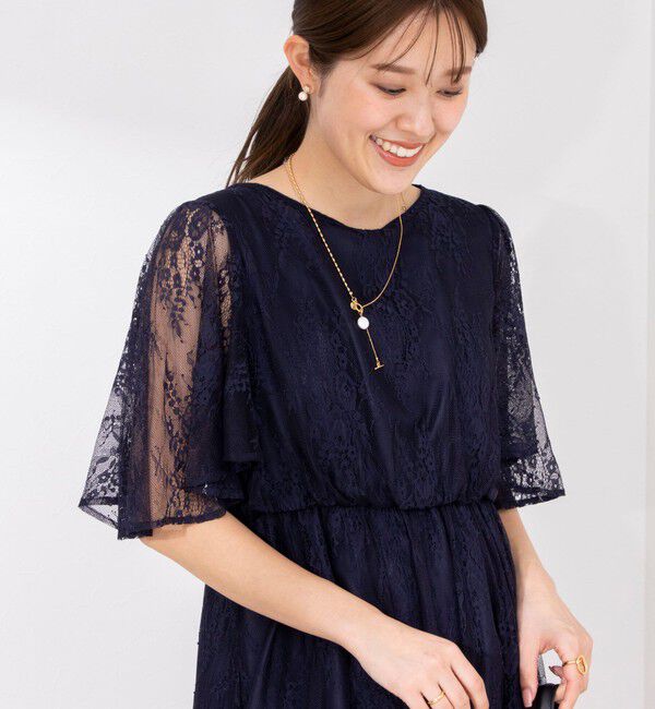 NOLLEY'S「総レースフレアスリーブワンピース」|ワンピース|