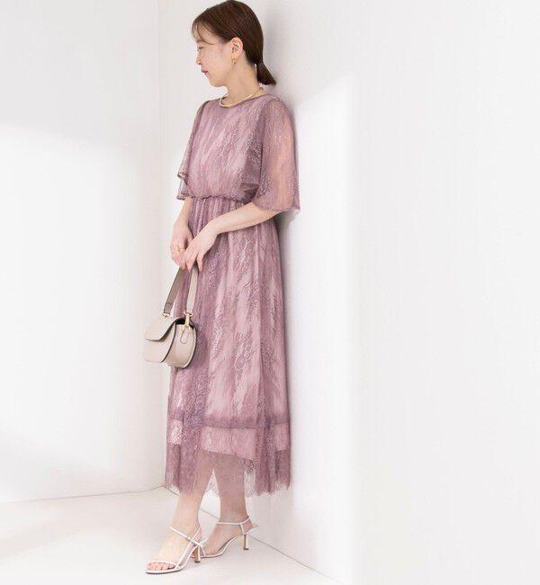 NOLLEY'S「総レースフレアスリーブワンピース」|ワンピース|