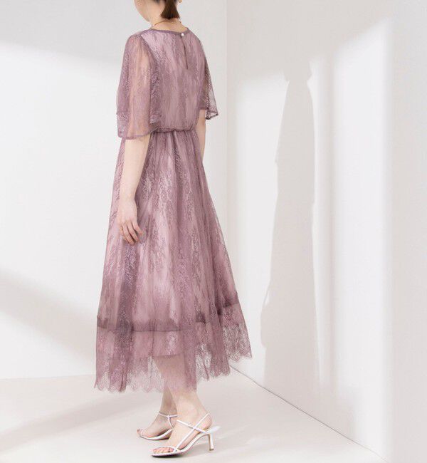 NOLLEY'S「総レースフレアスリーブワンピース」|ワンピース|