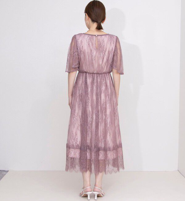 NOLLEY'S「総レースフレアスリーブワンピース」|ワンピース|