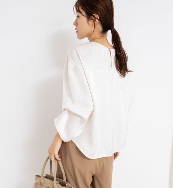 NOLLEY'S sophi「ウォッシャブル2WAYサテンブラウス」|シャツ・ブラウス|