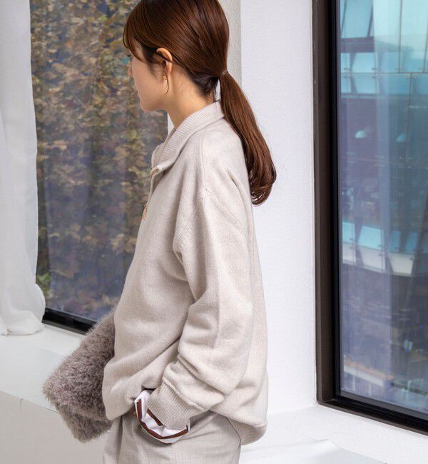 Rie Miller「《手洗い可能》ハーフZIPプルオーバー」|ニット・セーター|