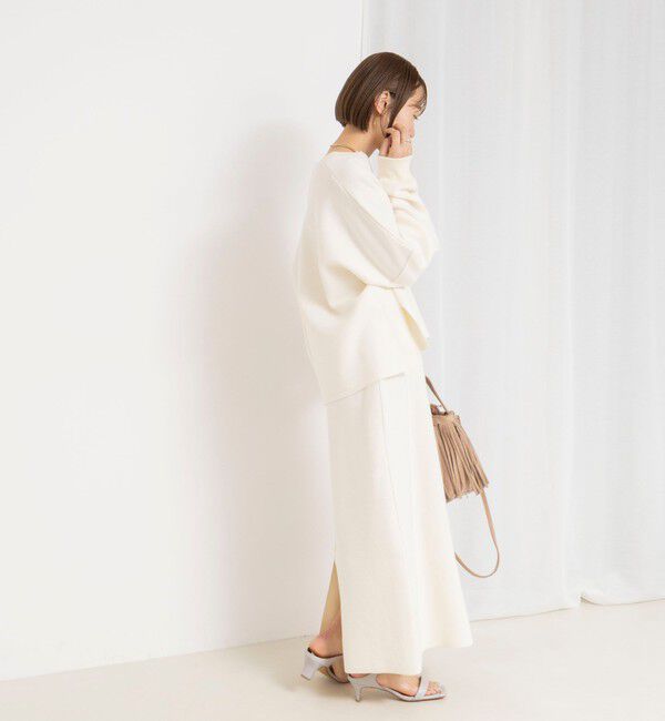 NOLLEY'S「《手洗い可能》《セットアップ対応》スウェットライク2WAYニットスカート」|スカート|