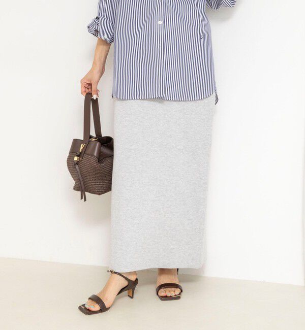 NOLLEY'S「《手洗い可能》《セットアップ対応》スウェットライク2WAYニットスカート」|スカート|