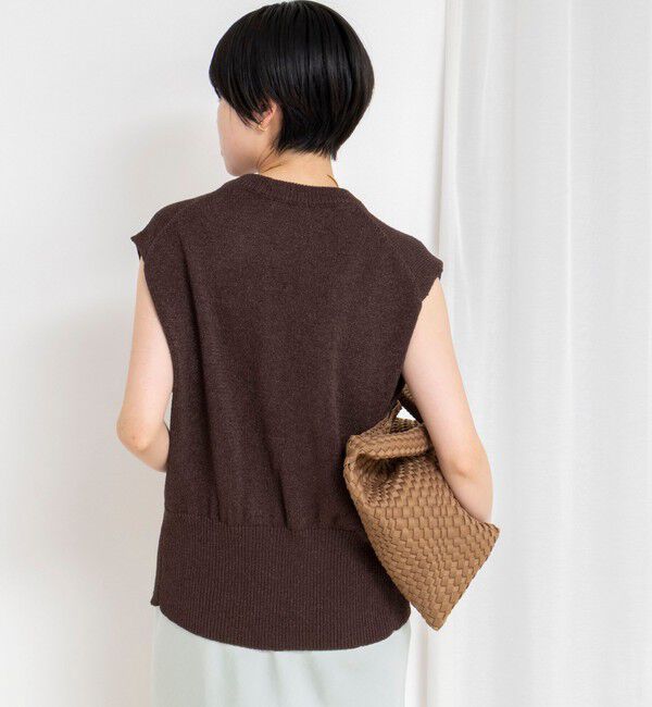 NOLLEY'S「《手洗い可能》ペーパーヤーン天竺ベスト」|ベスト・ジレ|