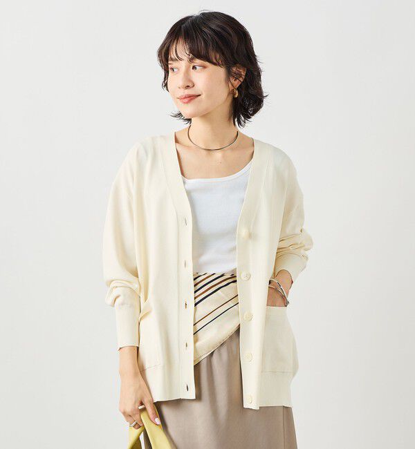 NOLLEY'S sophi「【新色追加】《手洗い可能》マルチファンクションVネックカーディガン」|カーディガン|