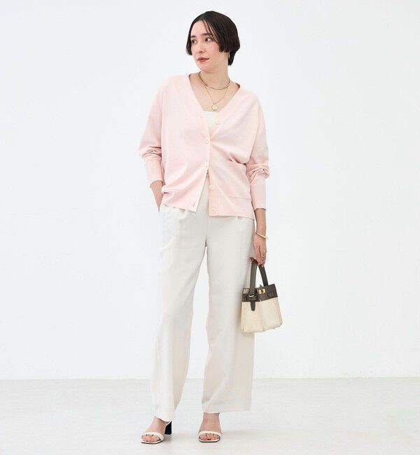 NOLLEY'S sophi「【新色追加】《手洗い可能》マルチファンクションVネックカーディガン」|カーディガン|