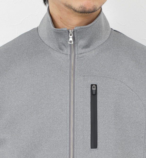 NOLLEY'S goodman「《セットアップ対応》ダブルニットZIPスタンドカラー 26SS」|ブルゾン・スタジャン|