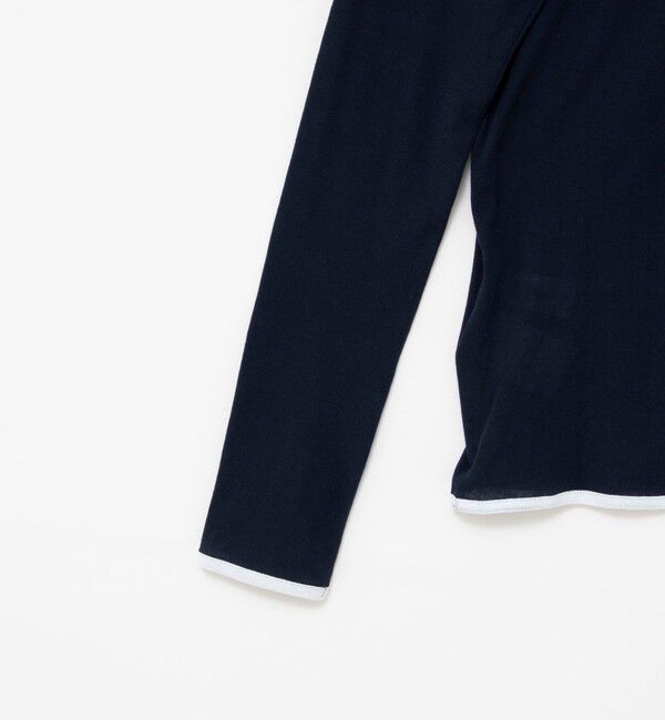 NOLLEY'S「ウォッシャブルシアー配色ロンＴ」|Tシャツ・カットソー|