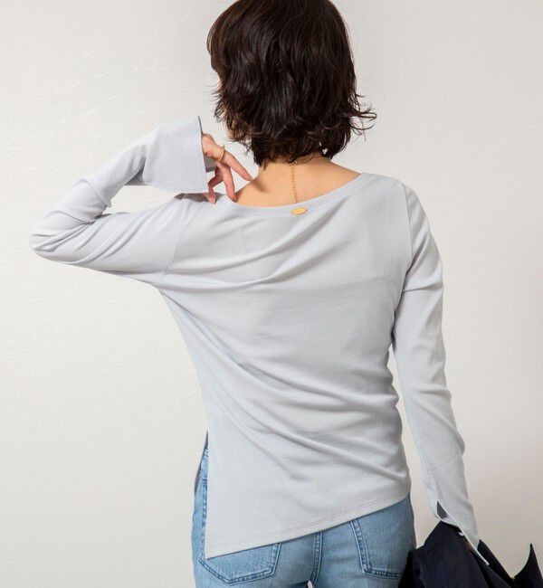 NOLLEY'S sophi「ウォッシャブルベアテレコスリットロンＴ」|Tシャツ・カットソー|