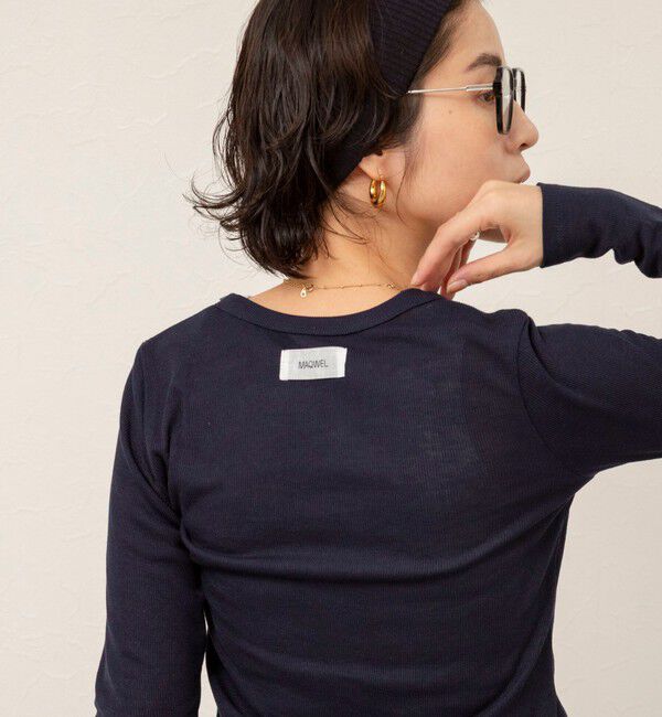 MAQWEL「【MAQWEL/マクウェル】ウォッシャブルリブカーディガン」|カーディガン|