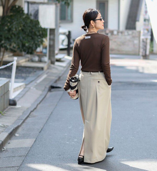 MAQWEL「【MAQWEL/マクウェル】ウォッシャブルリブカーディガン」|カーディガン|