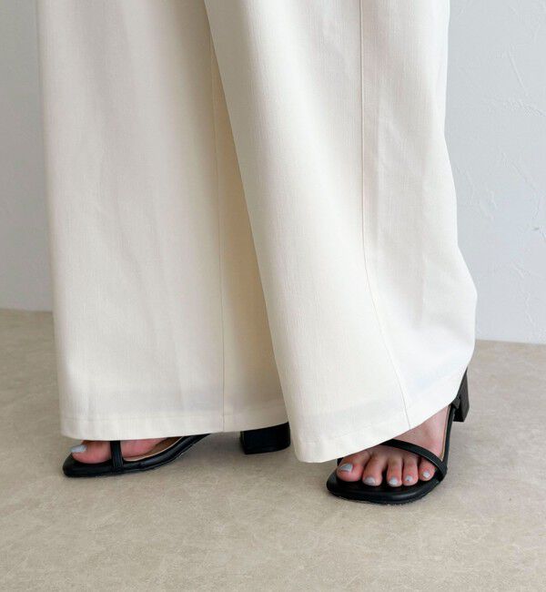 fredy emue「シャンブレーデニムライクイージーパンツ」|チノ|