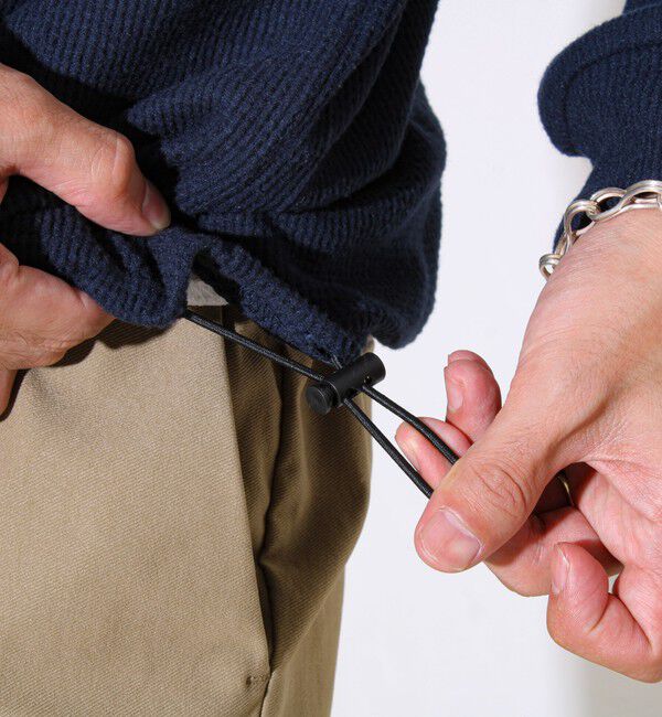 GLOSTER「【レイヤードに最適】起毛ワッフル 裾ドロストロンT」|Tシャツ・カットソー|