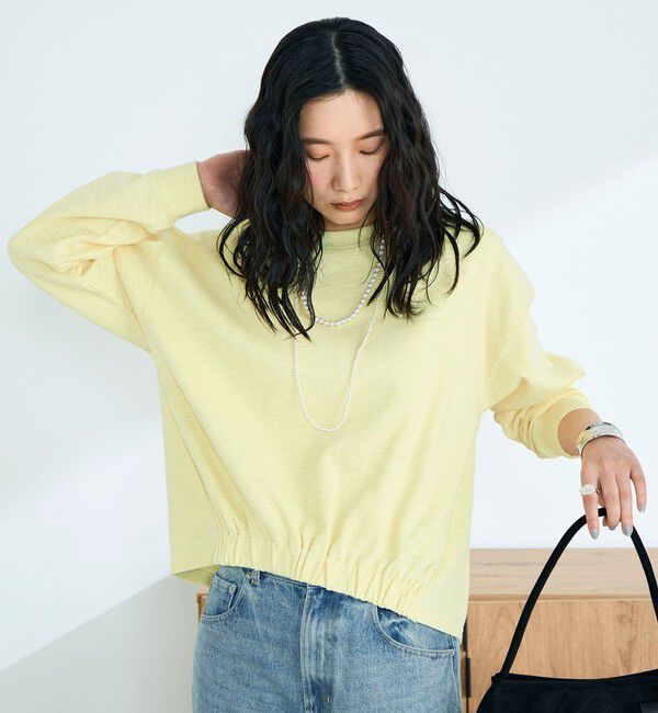 fredy emue「裾インゴムブークレープルオーバー」|Tシャツ・カットソー|