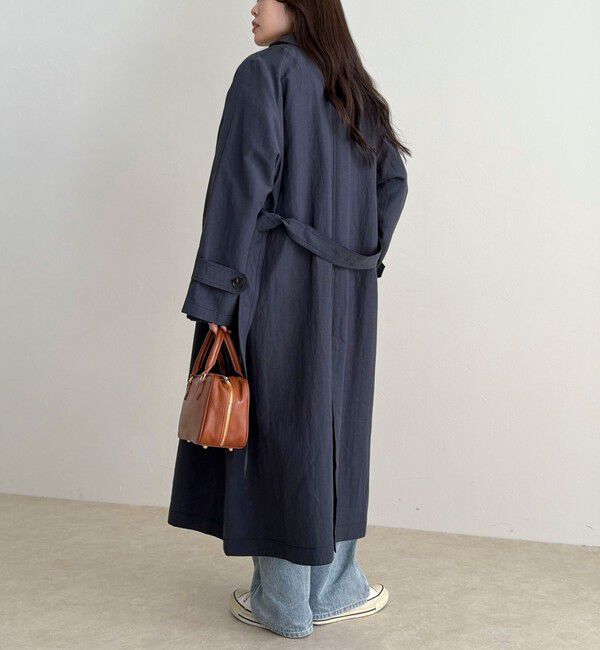 fredy emue「リネン混タンブラーステンカラーコート」|ステンカラーコート|