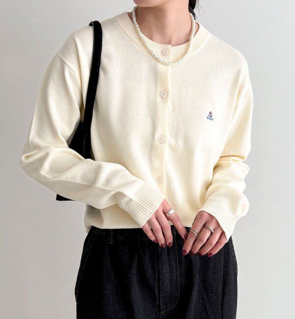 fredy emue「【GEVACO/ゲバコ】別注コットンラウンドネックカーデ」|カーディガン|