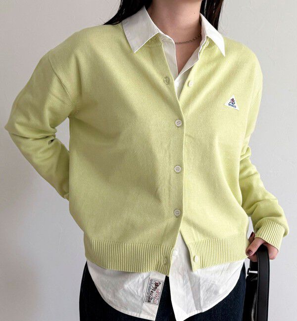 fredy emue「【GEVACO/ゲバコ】別注コットンラウンドネックカーデ」|カーディガン|ライム