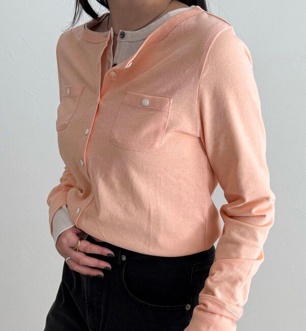 fredy emue「シアーカットソーカーディガン」|カーディガン|オレンジ