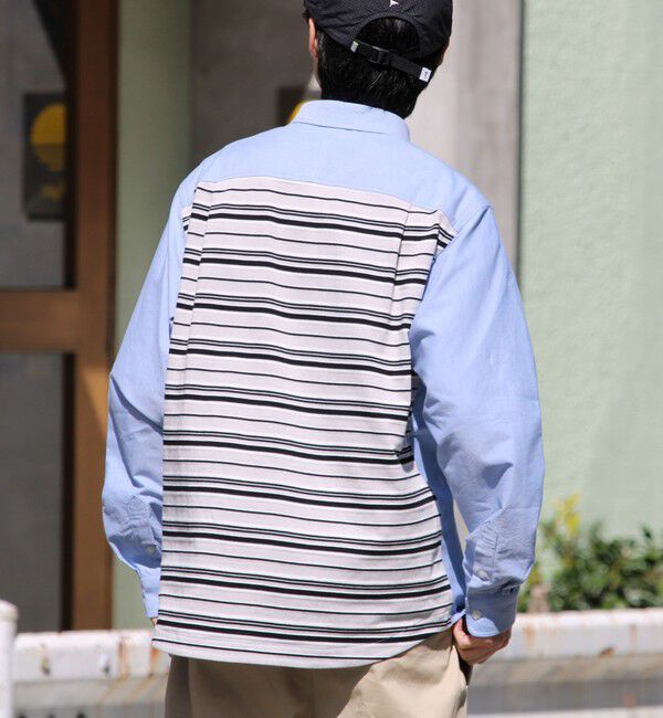 GLOSTER「【フレブル刺繍】ボタンダウン コンビシャツ」|シャツ・ブラウス|