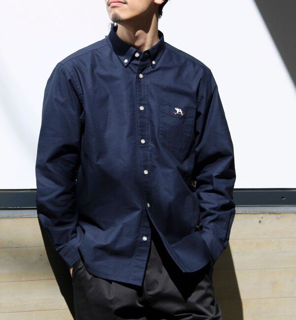 GLOSTER「【フレブル刺繍】ボタンダウン コンビシャツ」|シャツ・ブラウス|