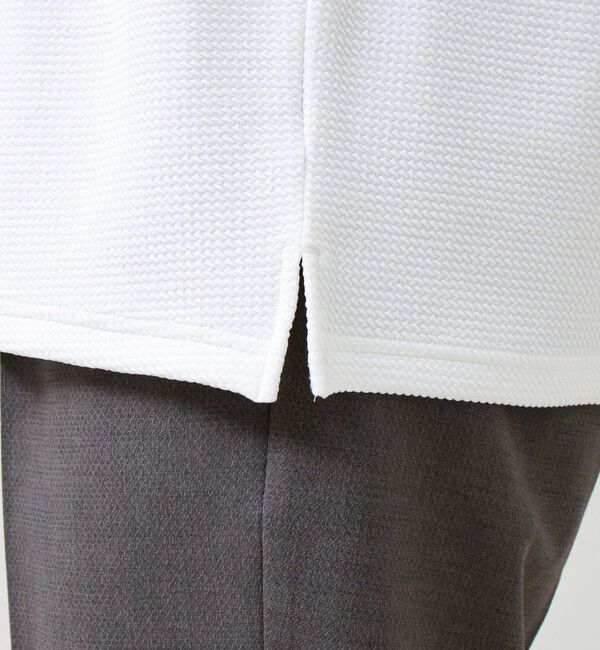 GLOSTER「【立体感素材】フクレジャガード 半袖Tシャツ」|Tシャツ・カットソー|