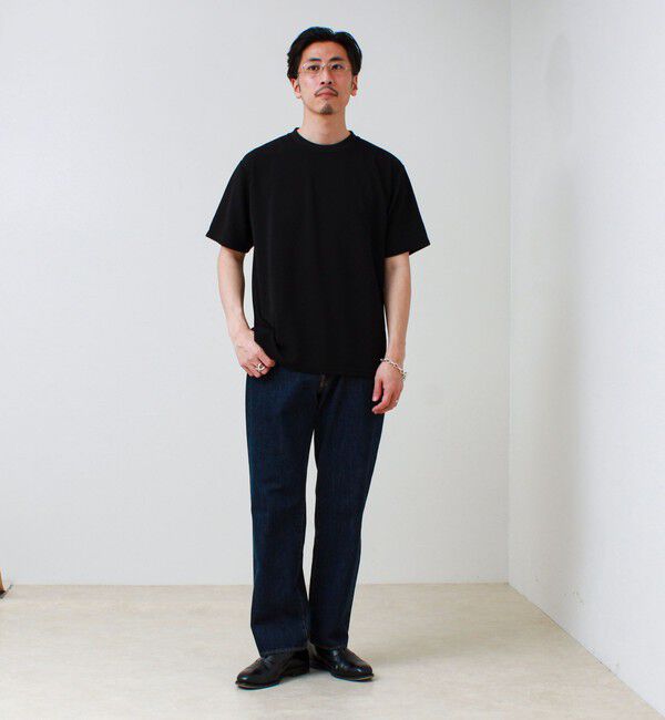 GLOSTER「【立体感素材】フクレジャガード 半袖Tシャツ」|Tシャツ・カットソー|