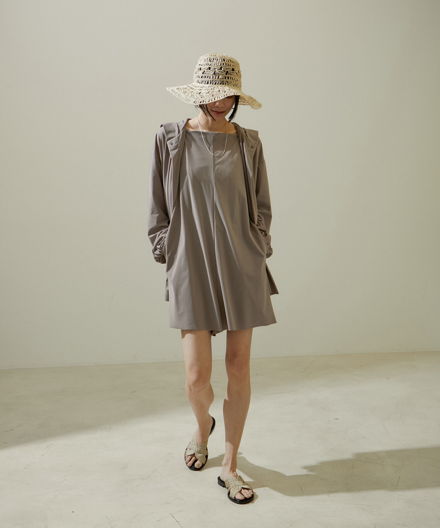 SALON adam et rope'「【Water Side】【UVカット(UPF50+)紫外線遮蔽率99％】ラッシュガードオールインワン」|その他|