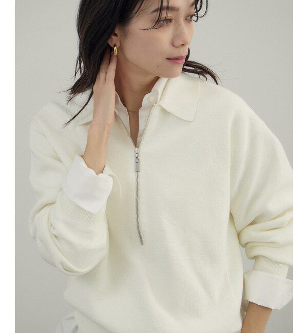 SALON adam et rope'「クレープスウェットライクポロプルオーバー」|スウェット・ジャージ|