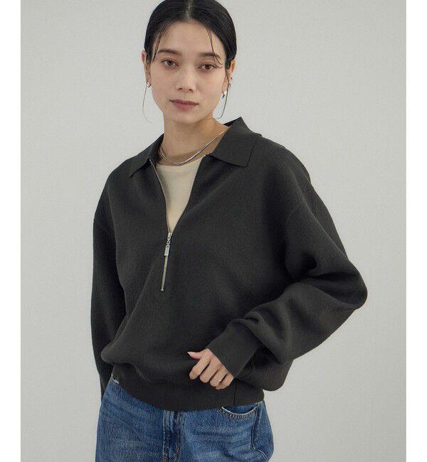 SALON adam et rope'「クレープスウェットライクポロプルオーバー」|スウェット・ジャージ|