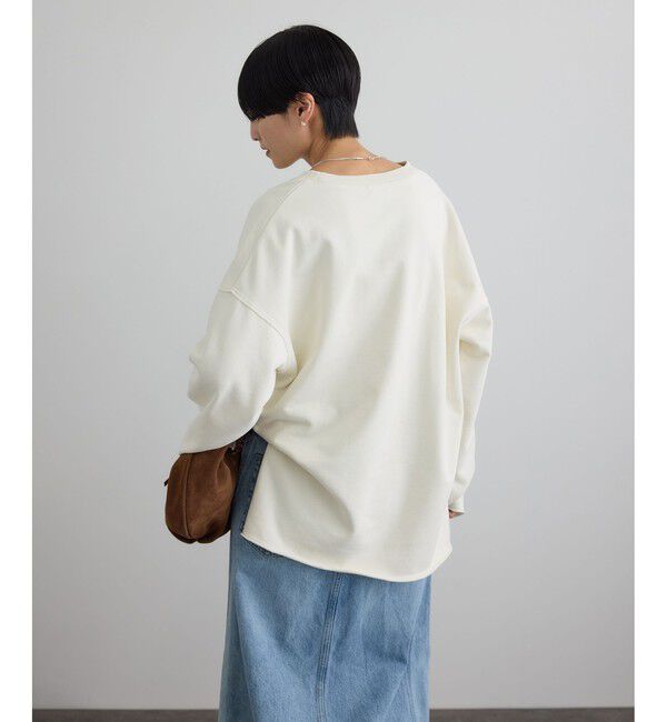 SALON adam et rope'「【WEB・一部店舗限定】ローエッジオーバースウェットプルオーバー / セットアップ対応」|スウェット・ジャージ|
