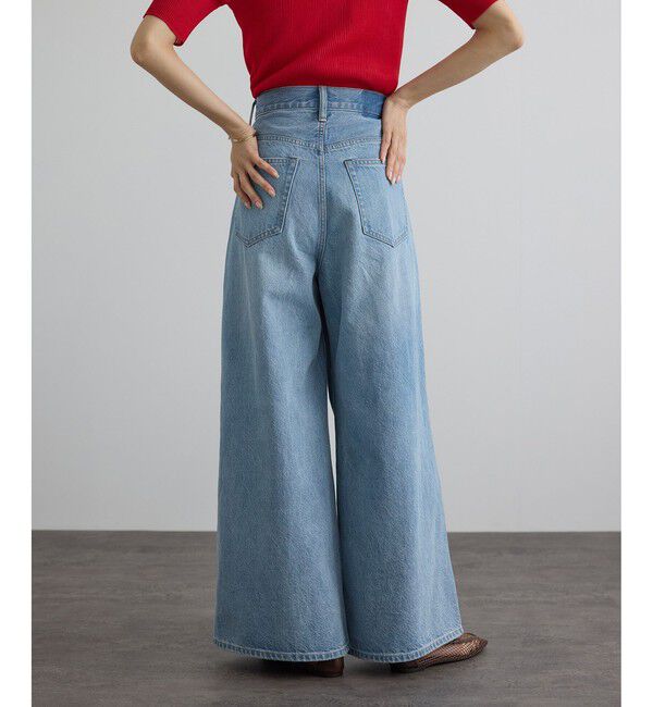 SALON adam et rope'「【WEB限定】フロントタックデニムパンツ」|デニム|