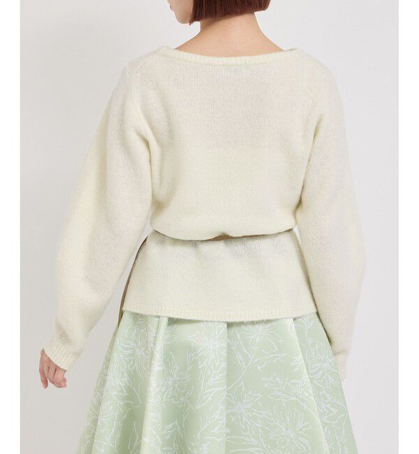 ROPE「カシミアウールナイロンボートネックニット」|ニット・セーター|