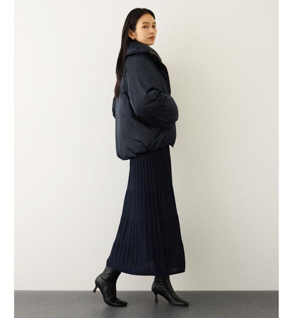 ROPE「パールボタンポロニットワンピース/イージーケア」|ドレス|