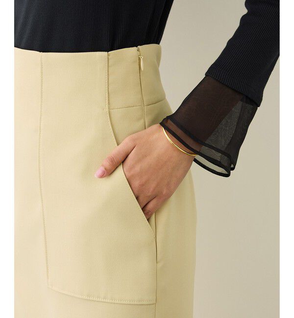 ROPE「[美人スカート]ダブルクロスポケット付きタイトスカート/イージーケア・26SS」|スカート|
