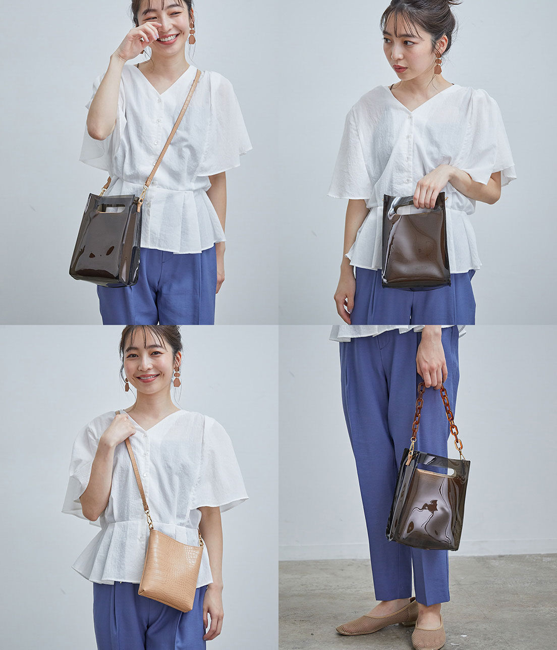 VIS「【10WAY】チェーンクリアバッグ」|ショルダー・メッセンジャー|