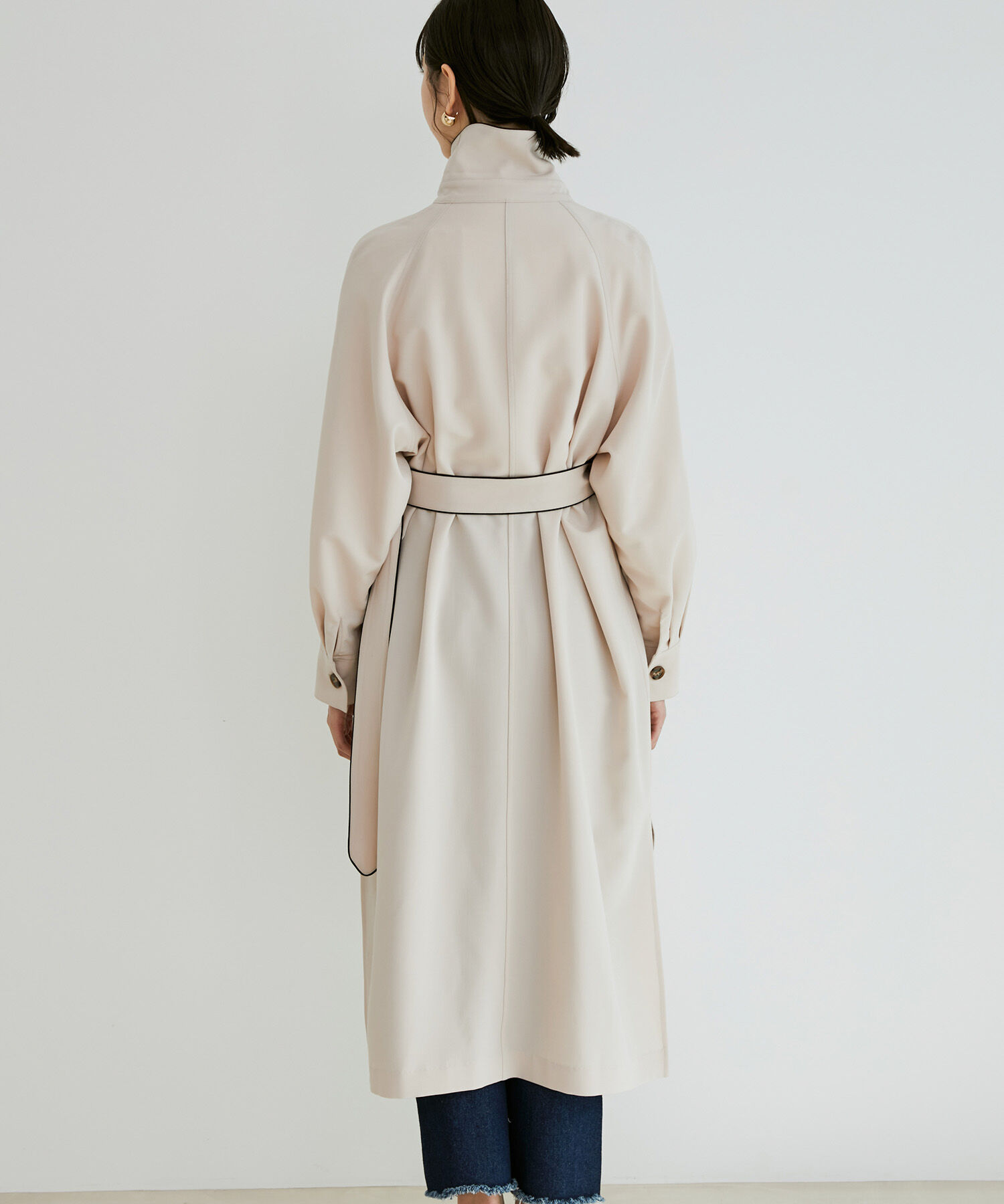 VIS「スタンドカラーコート」|トレンチコート|