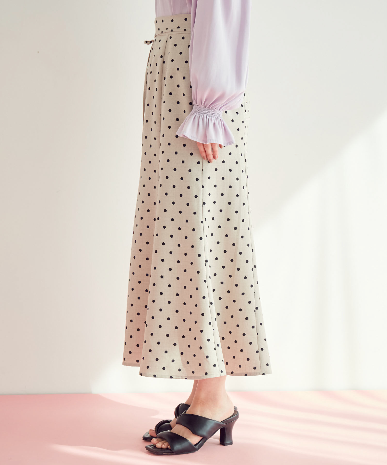 VIS「【一部サイズ公式サイト・直営店舗限定】リネンライクマーメイドスカート【sustainable】」|スカート|