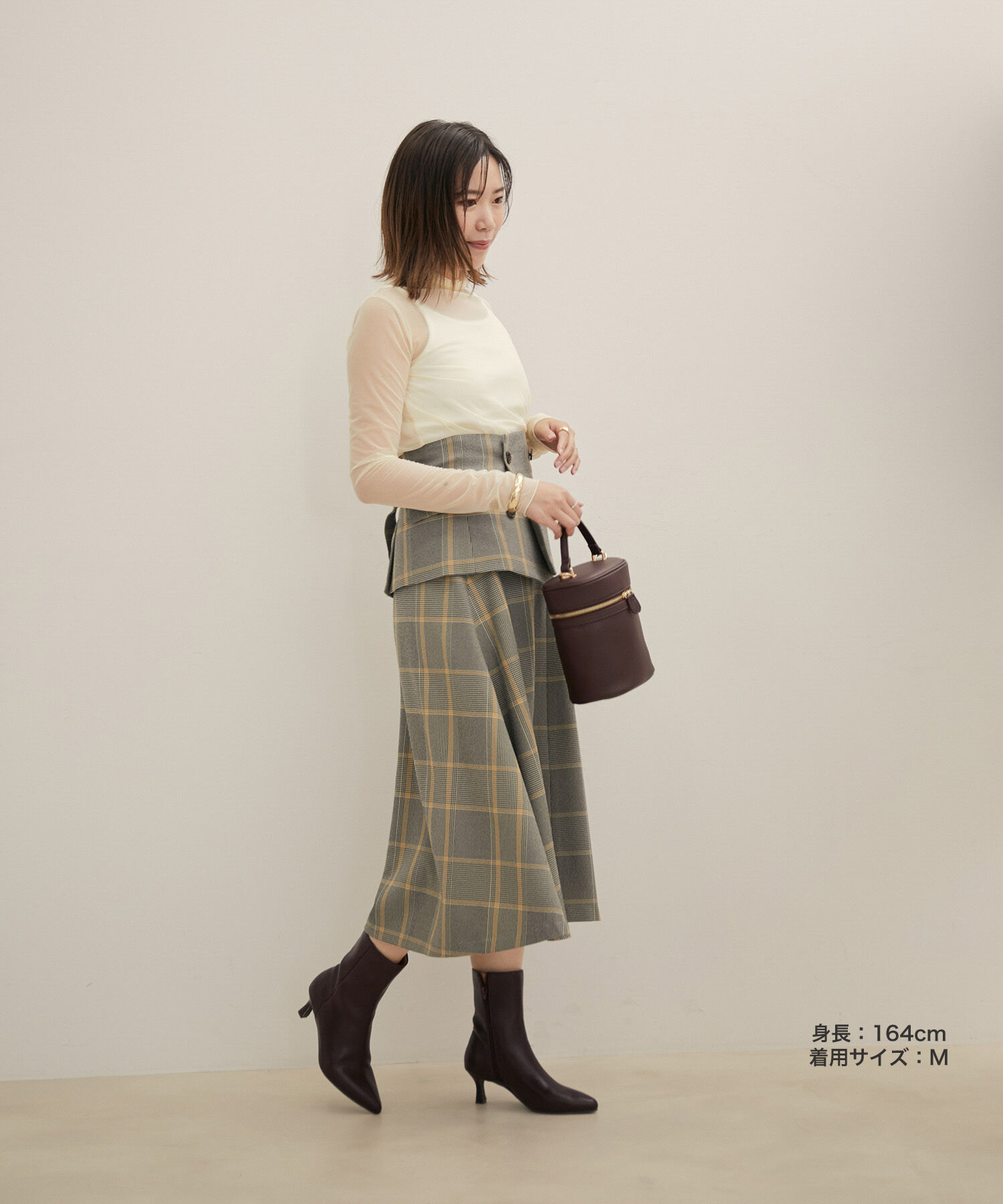 VIS「【Washable・EASY CARE】エコウールタッチフレアスカート【sustainable】」|スカート|