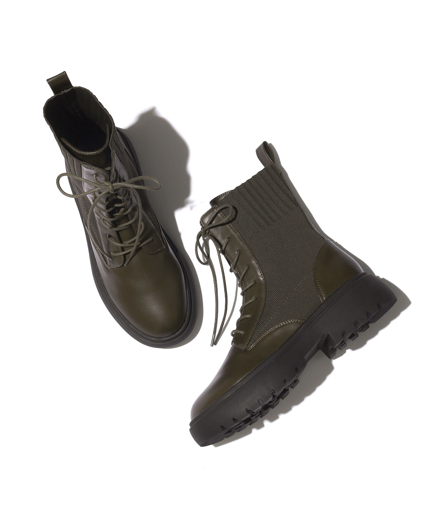 Juze「レースアップボリュームソールブーツ」|その他|