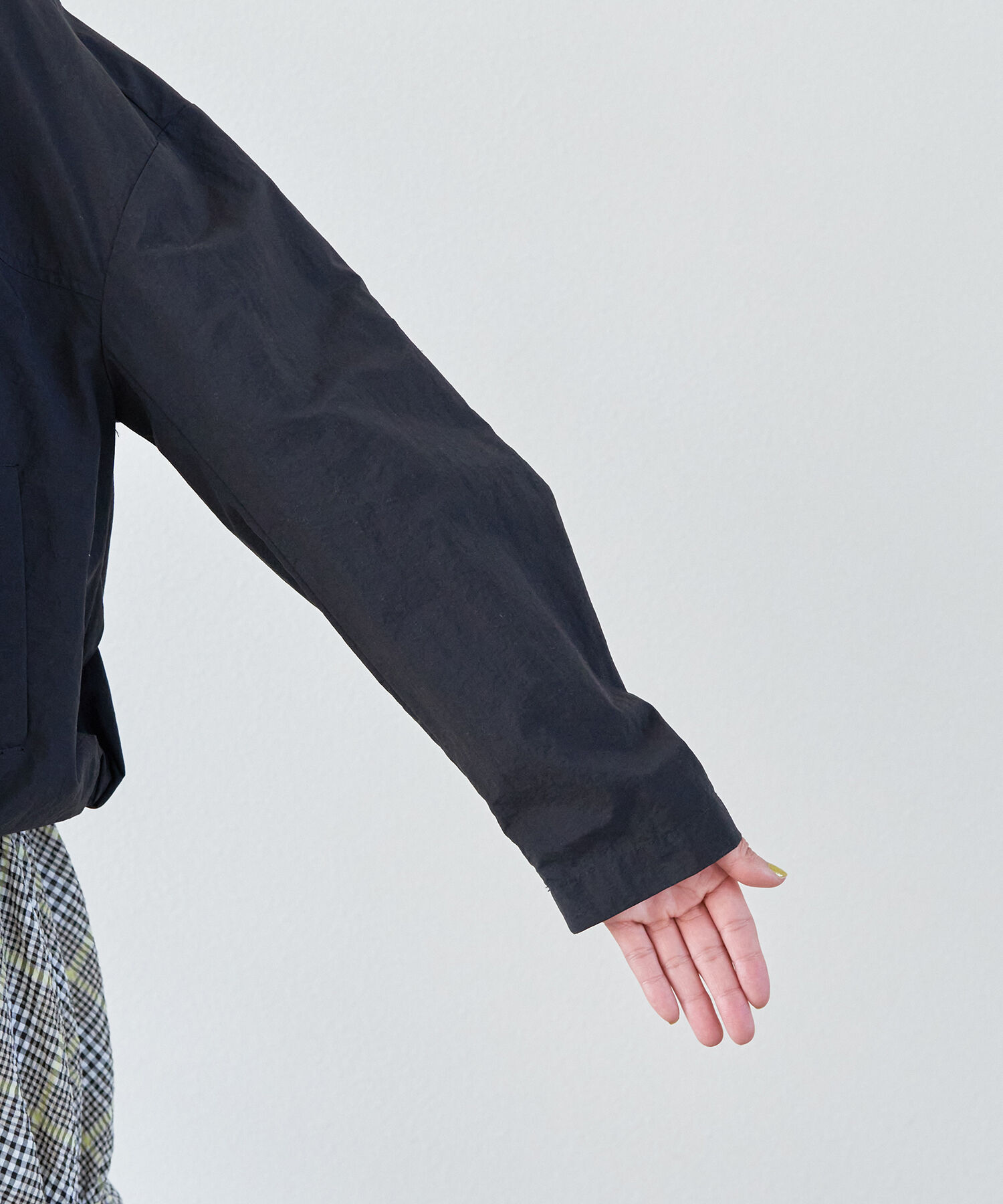 VIS「Vネックボリュームギャザーブルゾン【UVケア・撥水】」|ブルゾン・スタジャン|