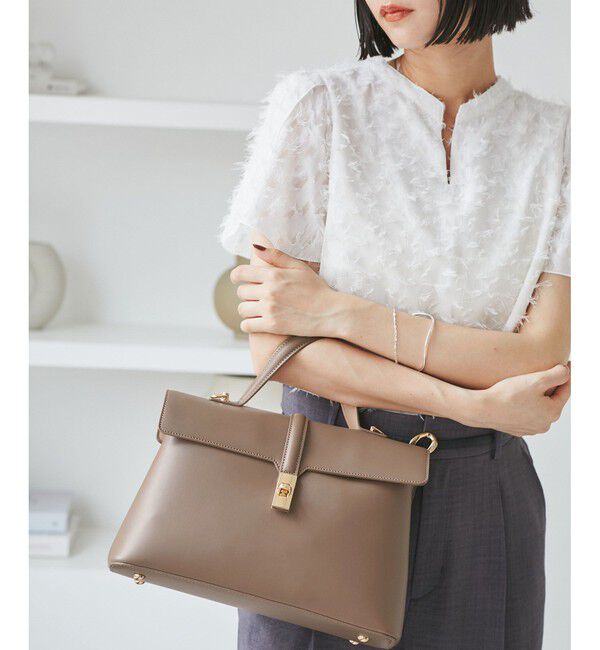 VIS「ひねり金具ワンハンドルバッグ/2WAY,軽量」|ハンドバッグ|