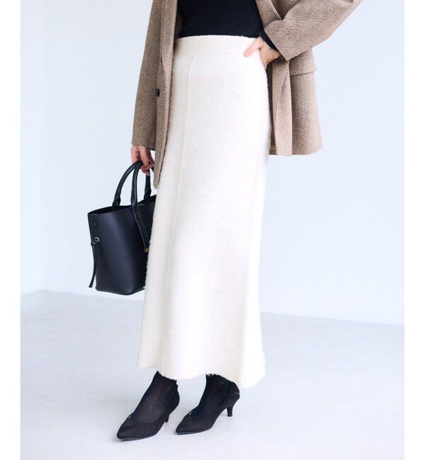 VIS「チェックアソートシャギーニットスカート/セットアップ対応」|スカート|