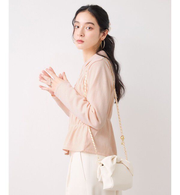 VIS「ギャザーニットカーデ」|カーディガン|