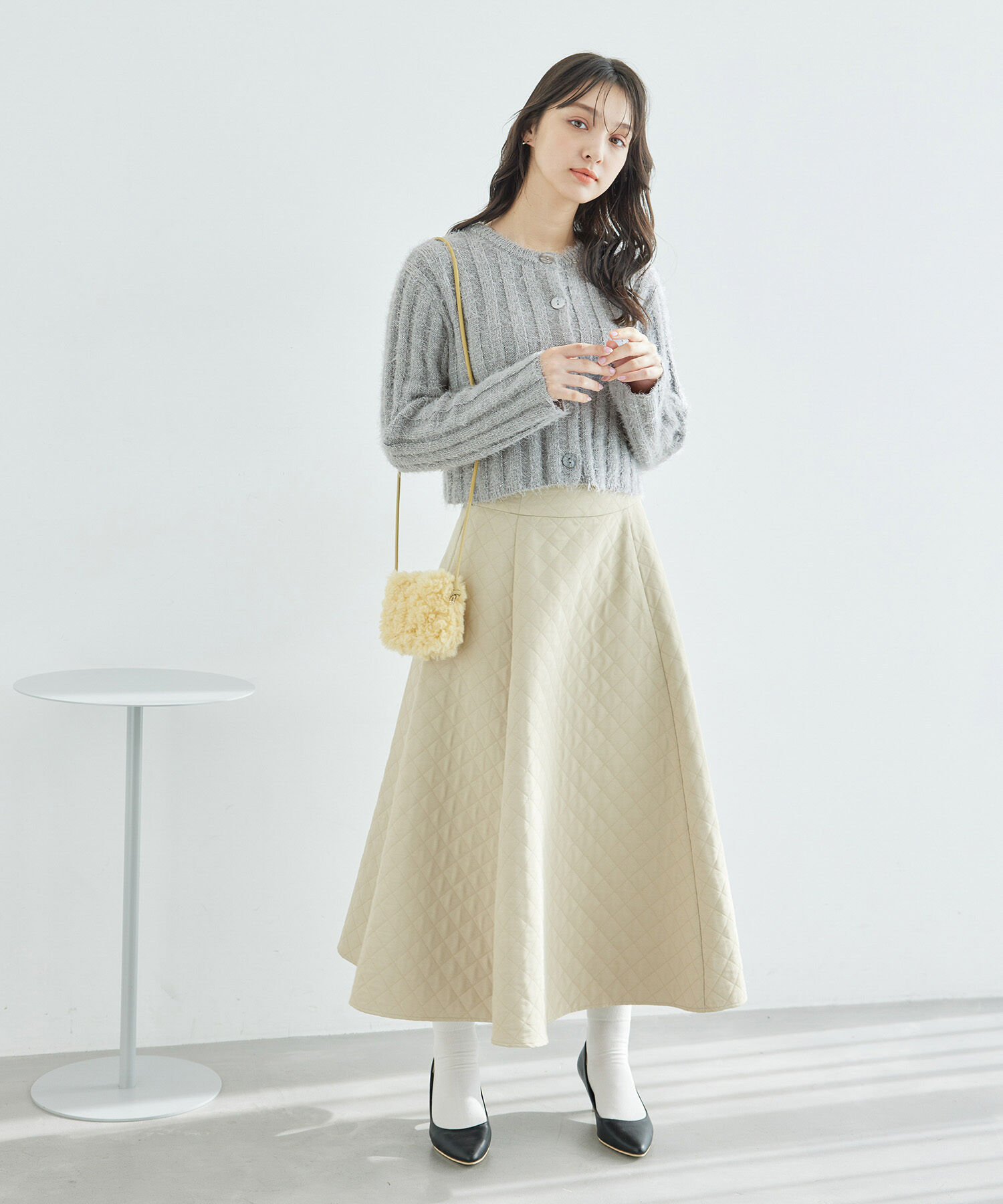 Rope&rsquo;Picnic「【一部店舗限定】2WAY/ラメフェザーカーディガン」|カーディガン|